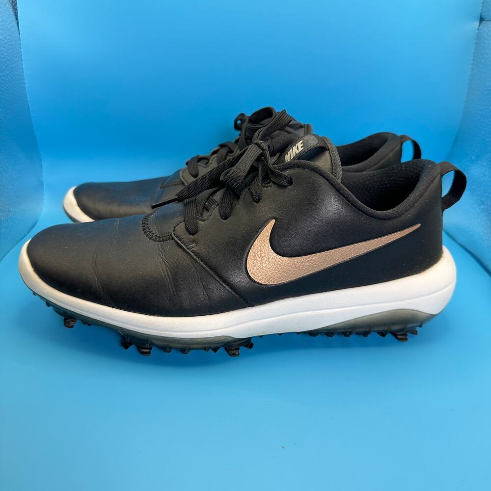 Nike Golf Shoes Soft Spike Lace Up Black White Women’s Size 9.5 AR5582-001 - Picture 4 of 11